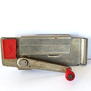 Vintage Swing-A-Way Wall Mount Can‎ Opener Magnetic Red Handle Retro Kitchen MCM